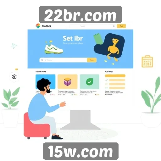 Acessibilidade e interface do usuário no 22br.com